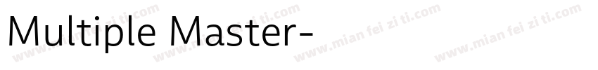 Multiple Master字体转换